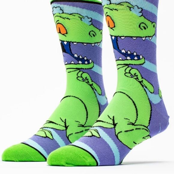 Odd Sox Nickelodeon Rugrats Reptar Socks - Picture 1 of 3